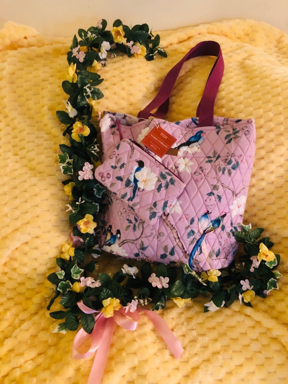 Maison d’ Hermine Cotton Quilted Office Tote Bag in Osaka